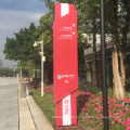 Professional Custom Made Large Stainless Steel Frame Outdoor Led Pylon Sign